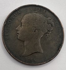 1854 Victorian Old Penny.
