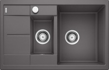 Blanco Metra Silgranit PuraDur Kitchen Sink,Gray (felsgrau),60cm Base Cabinet