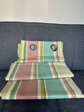 Next Multi-Coloured Striped Eyelet Curtains 135x137cm