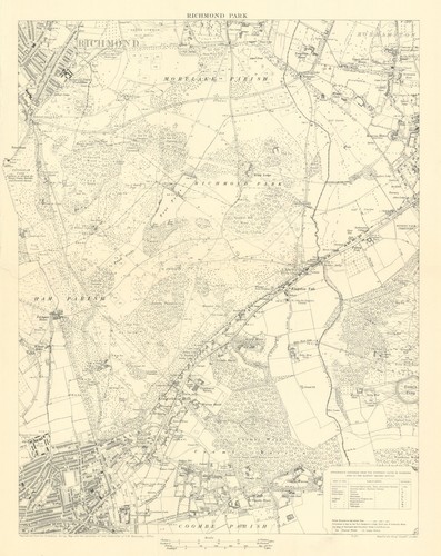 Map richmond park - richmond, london