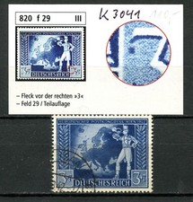 DR No.: 820 with Plate Error