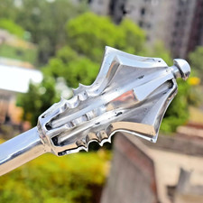 Steel flanged mace medieval - steel,