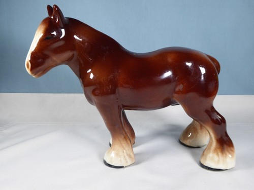 Porcelain shire horse - porcelain,