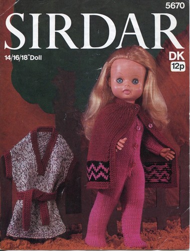 Sirdar 5670 doll clothes dk - 5670, doll's