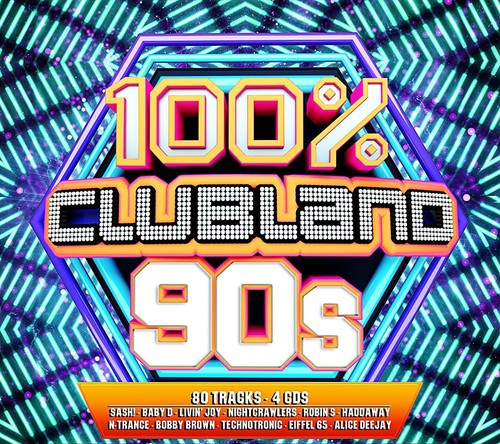 100 clubland 90s audio cd - 100%,
