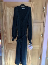 Zara Long Grey Knitted Effect