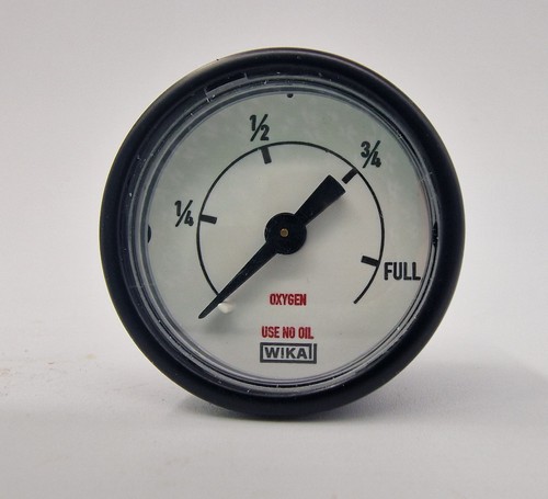 Wika oxygen pressure gauge - oxygen,