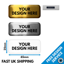65mm x 25mm Rectangular Custom