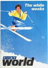 Fiat World Magazine No3 January 1985 UK Brochure Panda 4x4 Uno Strada Abarth