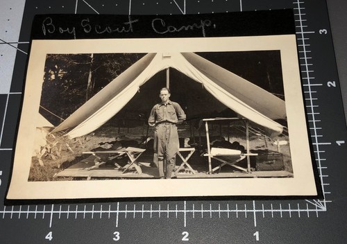1930s boy scout camp tent - camp, bsa