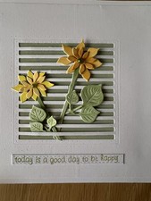 Slatted Square Craft Die. Card