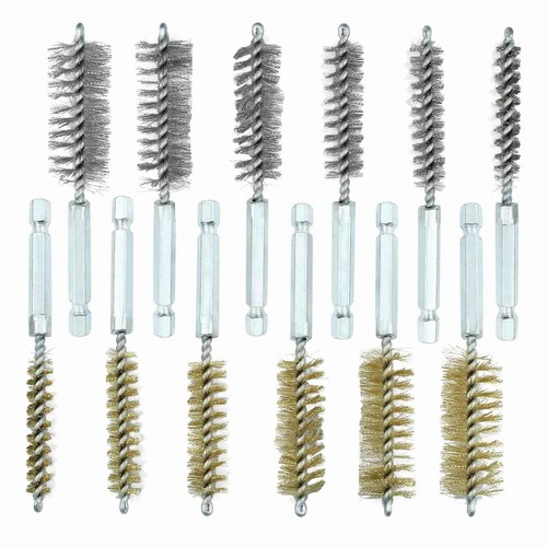 12x stainless steel wire brush - stainless,