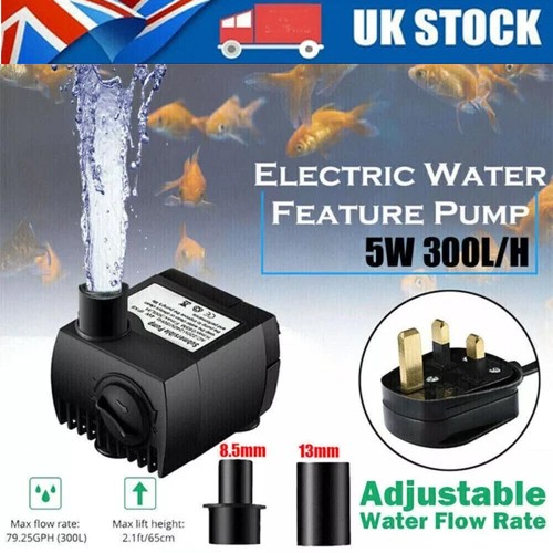 Electric water feature - feature, pump