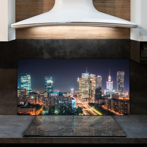Glass kitchen splashback - kitchen, tile