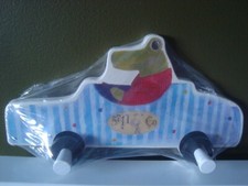 Limited Kids Wood Wall mounted Hooks Country Rustic Cottage Cute Animal Design