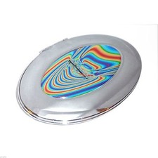 Oval Handbag Mirror with Funky Design - XHMC66