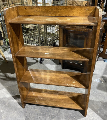 Vintage walnut bookcase - walnut,