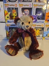 Merrythought Past Times Panda Plum Mohair Bear Limited Edition 71/150