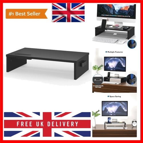 Monitor stand for desk - monitor, wooden