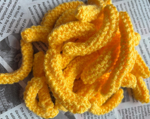 Hand knitted fake - fake,