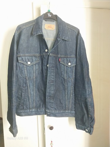 Men levi denim jacket - denim, size