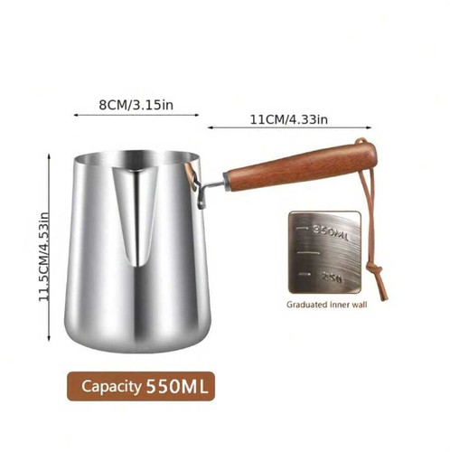 Stainless steel mug - steel, milk