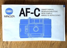 Minolta owners manual - af-c,