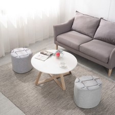 Round Crushed Velvet Seat