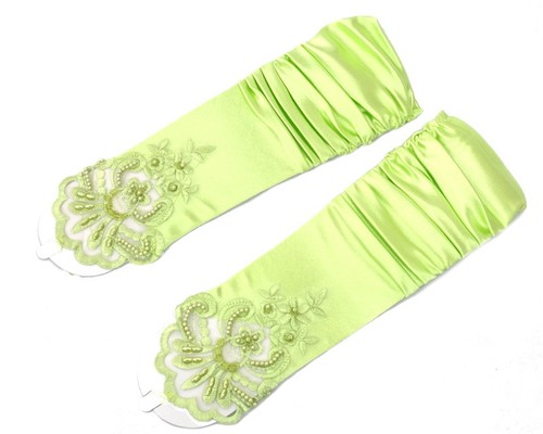 Fingerless stretch satin - stretch,
