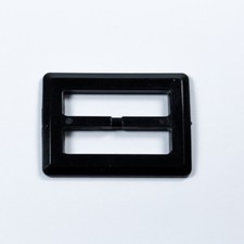 40mm Rectangle Black Slider Buckles Ribbon Sliders Plastic - Belts Dresses Bags