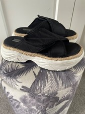 Zara chunky flat sliders