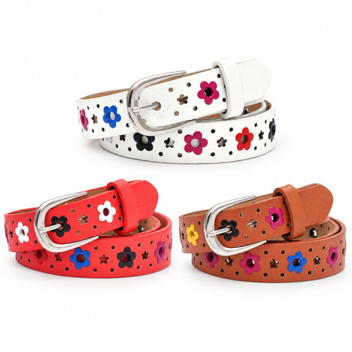 Girls waist belt faux leather - waist,