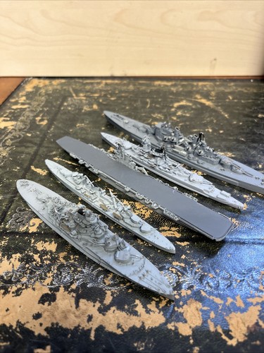 Vintage metal battleships - metal, x5