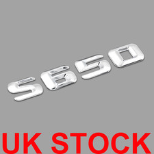 Chrome Silver Rear Trunk Letters 3D Styling Badges AMGs for S 650 Class UK STOCK