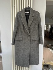 Women's Zara Grey Oversized Coat Size S