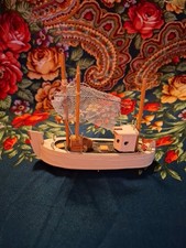 Handmade Wooden Fishing Boat