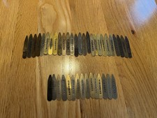 40 VINTAGE CHARLES TYRWHITT METAL BRASS COLLAR STAYS STIFFENERS
