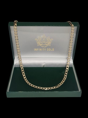 Mens 6mm curb chain - 6mm, gold