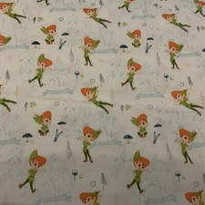 DISNEY Peter Pan Neverland Cotton Fabric 110cm X 50cm