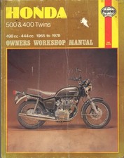 HONDA CB500T,CB450,K0,K3,K4,K5,K6,K7,BLACK BOMBER,CL450,HAYNES MANUAL 1965-1978