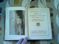 Stories of Robin Hood by J Walker McSpadden Hardback 1912 Harrap Illustrated
