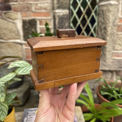Vintage wooden storage box - vintage,