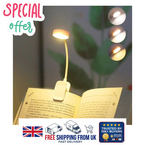 Rechargeable book light - book,