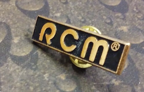Rcm trademark vintage pin - rcm,