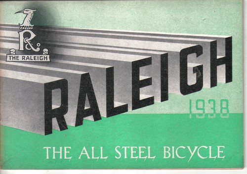 Raleigh bicycle range 1938 - range,