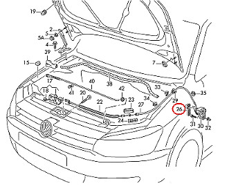 Beetle front bonnet - vw, lock