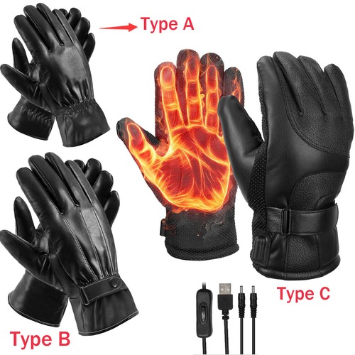Men leather gloves - leather,