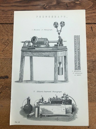 Phonograph and edisons - phonograph,