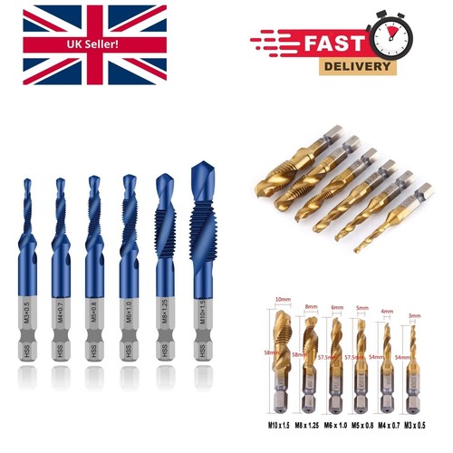 Hex shank tap set titanium - shank,