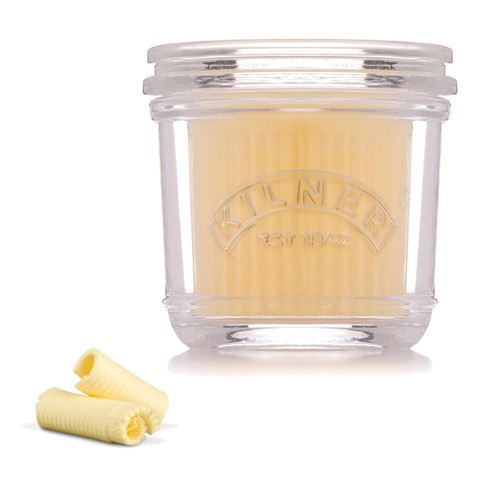 Glass butter crock 200ml - crock,